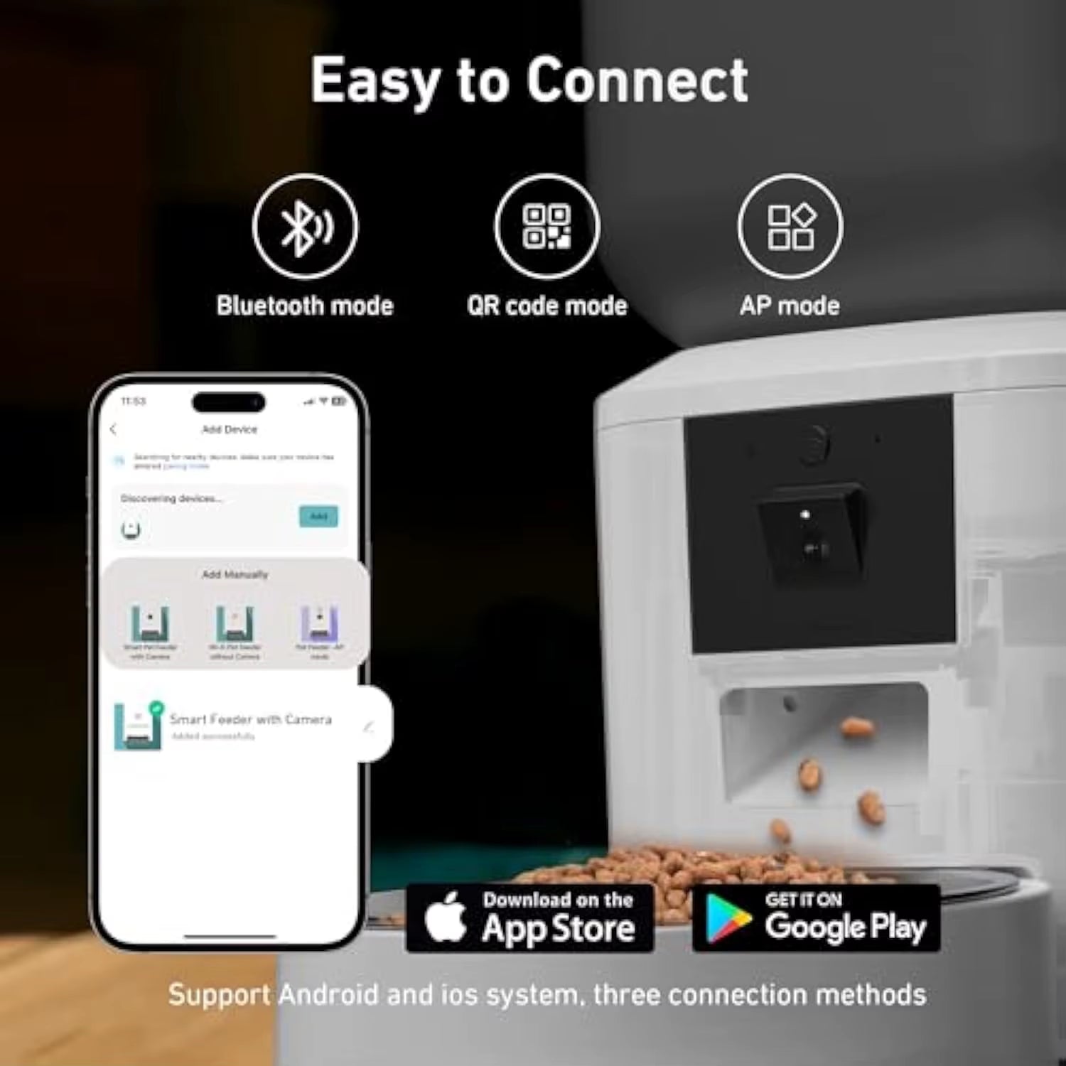 8L Smart Automatic Pet Feeder – 1080P Camera, WiFi App Control