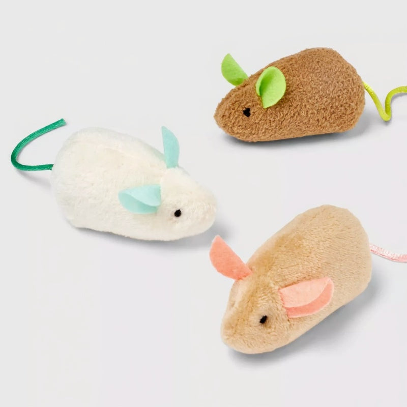 Mouse Cat Toy Set Three Pack