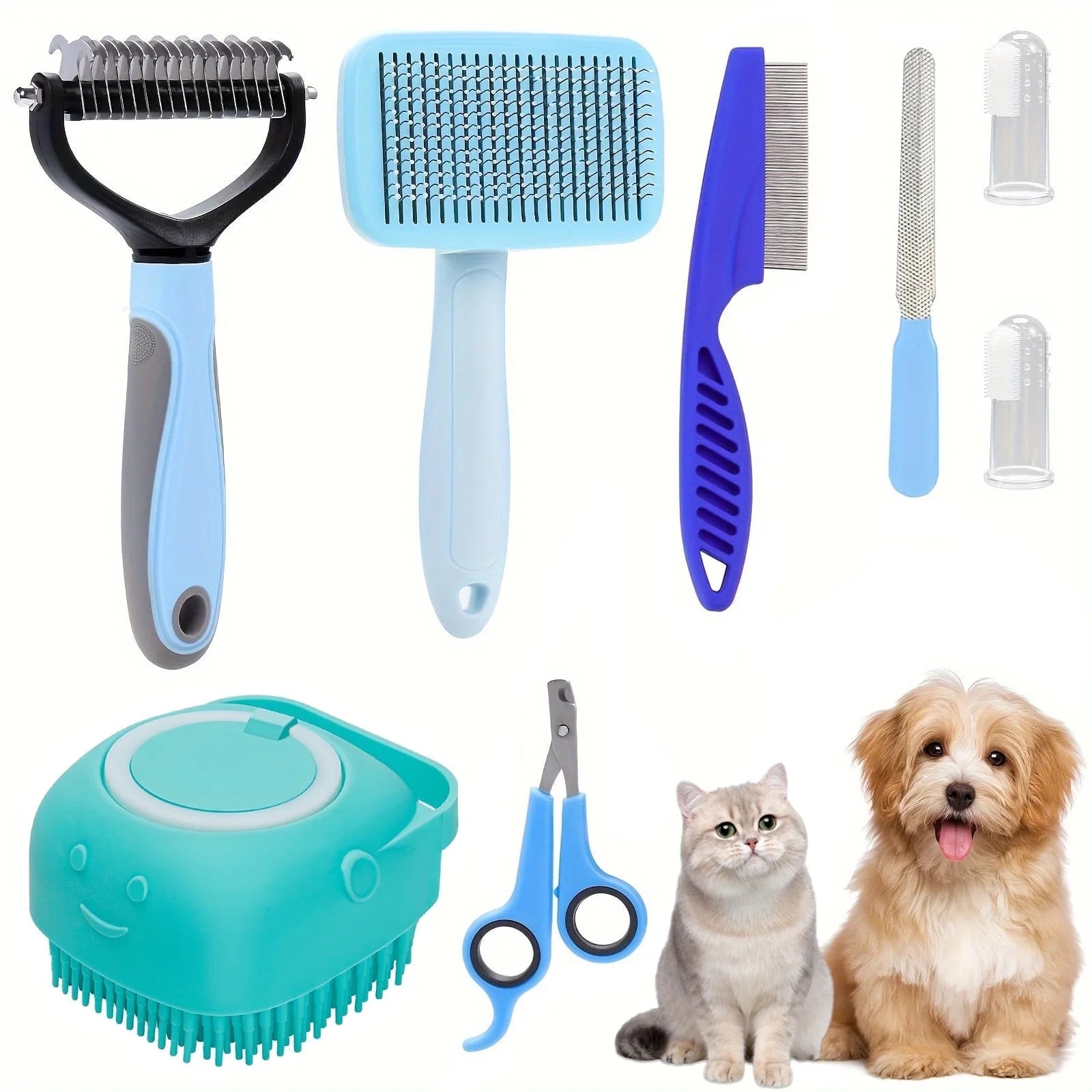 7-in-1 Pet Grooming Brush Kit 